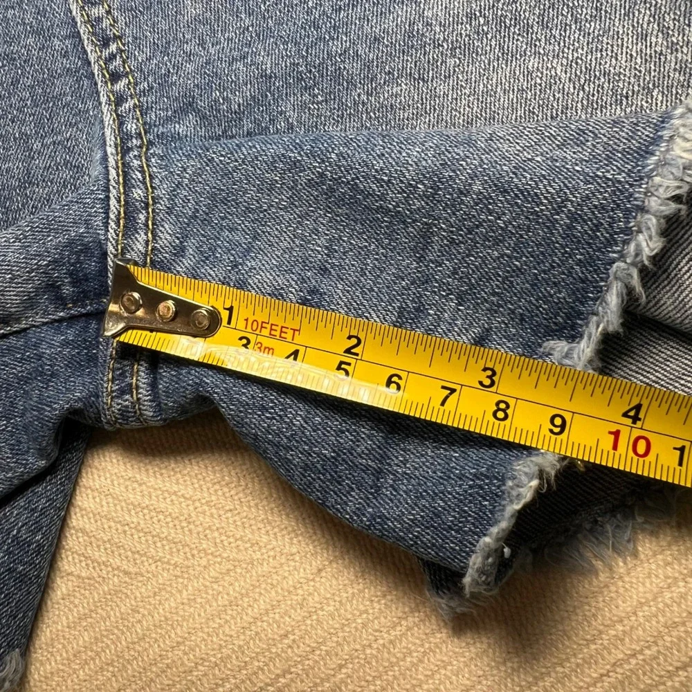 Pilcro and the Letterpress Anthropologie Slim Boyfriend Denim Shorts Size 26